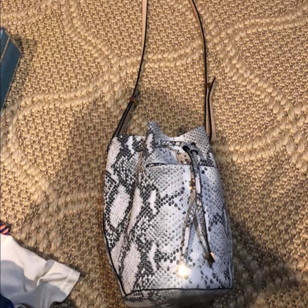 Snake Skin Bucket Bag